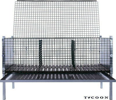 Tycoon 5061 Metallischer Käfig für Kaninchen 120cmx53cmx65cmcm.