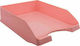 Metron Plastic Filing Tray Pink 35x26x6.5cm