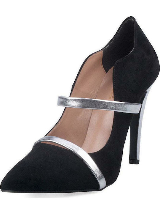 Spitze Zehe Pumps mit Schwarz Absatzdicke Stiletto
