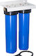 Eiger Water Filtration System Double Central Supply Micron 1'' WF-124-20-2