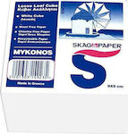 Skag Χαρτάκια Σημειώσεων σε Κύβο 700 Φύλλων Λευκά 9x9cm Mykonos