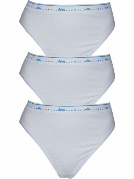 Βαμβακερά Γυναικεία Slip 3Pack Λευκά