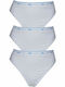 Βαμβακερά Γυναικεία Slip 3Pack Λευκά