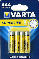 Varta Superlife Μπαταρίες Zinc AAA 1.5V 4τμχ