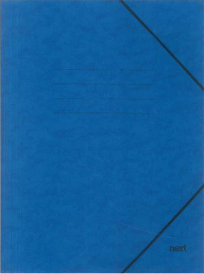 Next Folder Prespan with Rubber Band for Paper A4 Blue