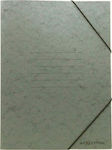 Αρχέτυπον Φάκελος Πρεσπάν με Λάστιχο για Χαρτί A4 Γκρι 25x35cm