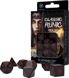 Q Workshop Classic Runic Dice Set Зарове Черно ...