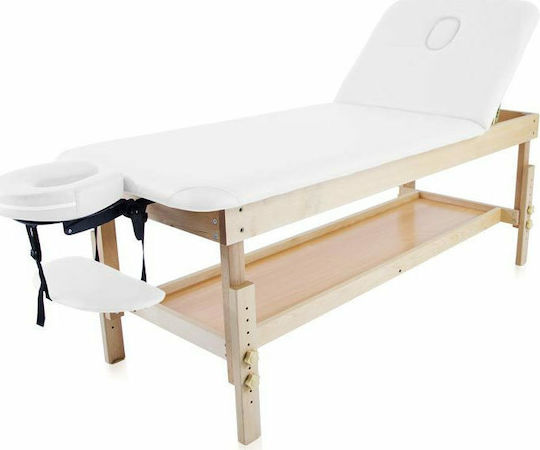 SuperOrtho ST-F Bett Massage und Physiotherapie Weiß aus Holz 186x70cm.