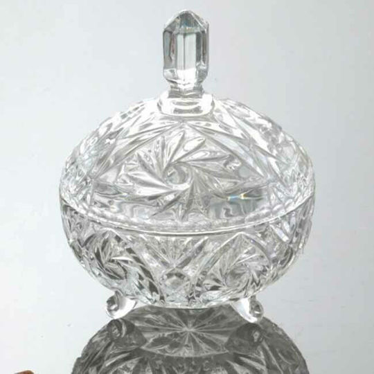 Homestyle Glass Sweet Jar Windmill with Lid Transparent 16x16x19.5cm