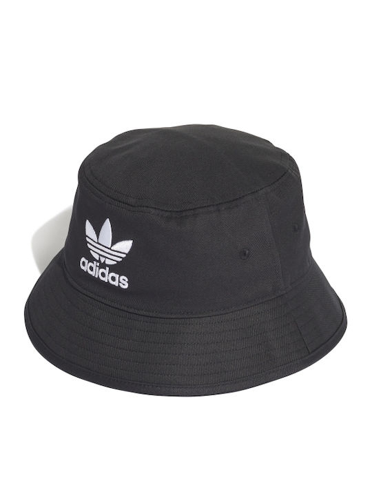 adidas Trefoil Fabric Hat Bucket Black / White adidas Trefoil Fabric Hat Bucket Black / White