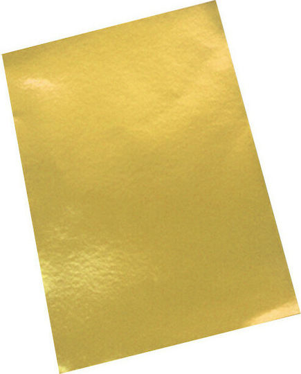Exas Paper Carton Metalic Față-verso 50x70cm. Auriu