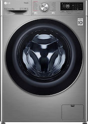 LG F4WV709S2TE Πλυντήριο Ρούχων 9kg με Ατμό 1400 Στροφών Ασημί
