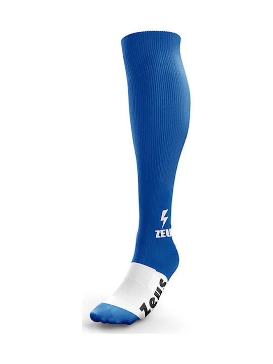 Zeus Energy Ποδοσφαιρικές Κάλτσες Μπλε/Λευκές 1 Ζεύγος