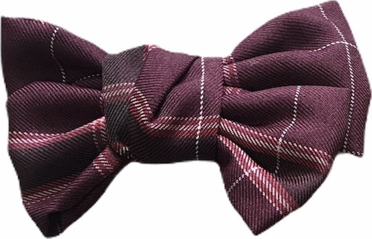Ro-Ro Accessories Κλιπ για Μαλλιά με Φιόγκο Μπορντό