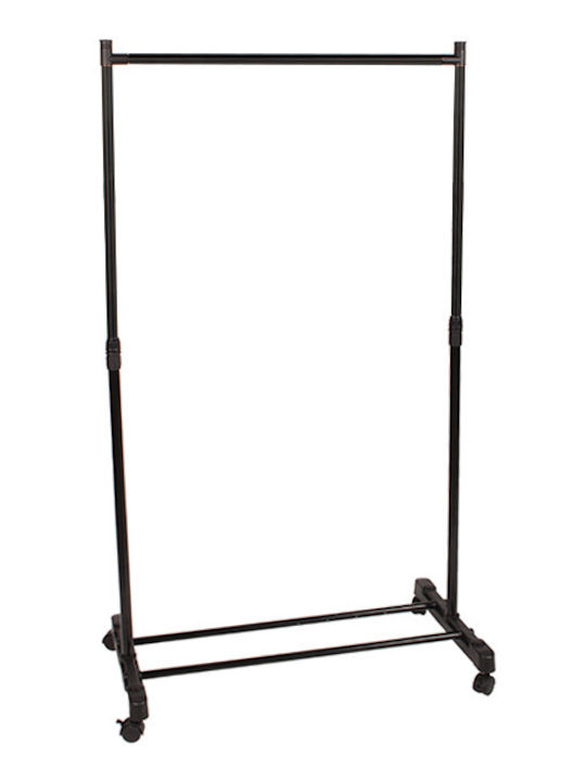Keskor Rollbar Kleiderständer Schwarz 66x37x139cm