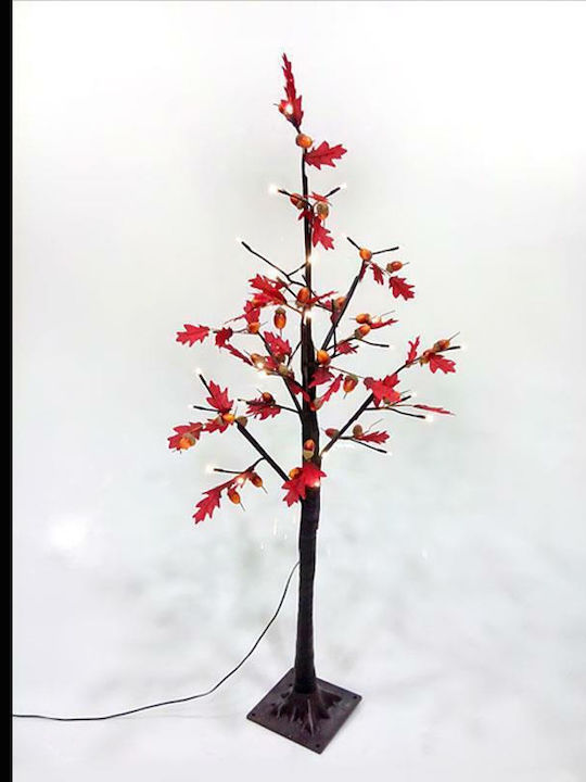 Christmas Decorative Illuminated Tree Natural Appearance 120cm Red