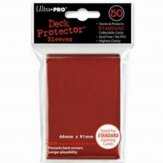 Ultra Pro Deck Protector Card Sleeves Standard Size 50τμχ Red