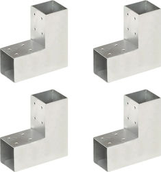 vidaXL Anschluss für Gartenpergola Verzinkt 7.1...