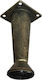 Finetto Metallic Furniture Leg with Regulator Suitable for Table / Coffee Table / Office / Cupboard / Wardrobe 10x10cm Bronze 115-09#003#10A