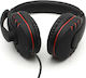 Komc K4 Über Ohr Gaming-Headset mit Verbindung 3,5mm Schwarz