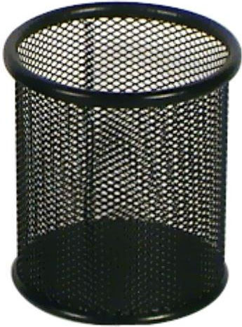 Metallic Pencil Holder in Black Color 9x9x10cm