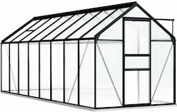 vidaXL 48220 Seră Casa cu Cadru din Aluminiu 4....