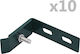 vidaXL Connector for Pergola Galvanized 10pcs C...