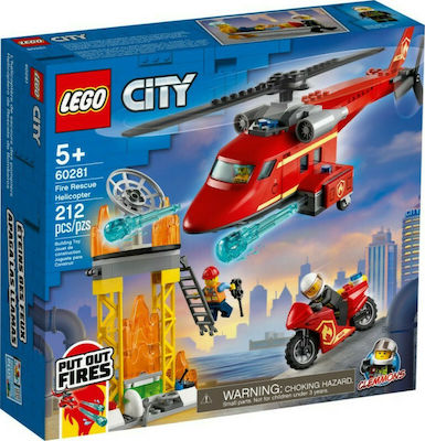 Lego Orașul Fire Rescue Helicopter pentru 5+ ani