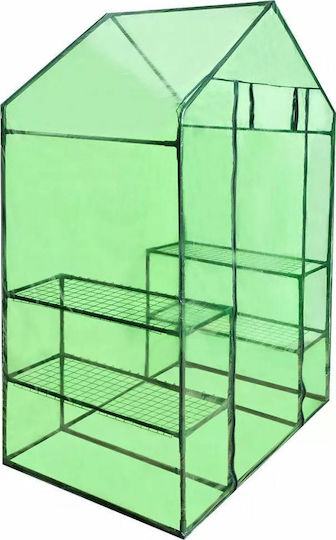 vidaXL 41545 Seed Propagator with Metal Frame and Shelves 0.8x1.2x1.9m