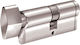 Domus Lock Cylinder Security Econ 83mm (30-53) with Knob and 5 Keys Silver