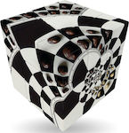 V-Cube Challenging Chessboard Illusion - 3 Flat 3x3 Speed Cube MATH-C3-CHE