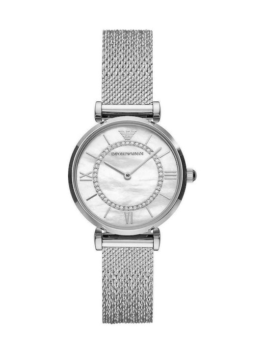 Emporio Armani Watch with Silver Metal Bracelet