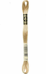 DMC Thread Embroidery Mouliné 117 Cotton 738 8m