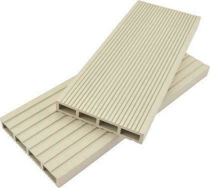 Newplan Umzäunung Deck Gartenzaunbedarf Weiß aus WPC 360x12x2cm Weiß