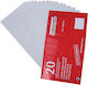 Mailing Envelopes Set Peel and Seal 20pcs 22x11cm White