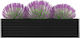 vidaXL Înaltă Antracit xxcm Planter Box Metal Gri 320x40x77cm.