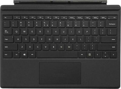 Microsoft Surface Pro Type Cover Πληκτρολόγιο με Touchpad Αγγλικό US Black