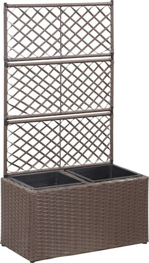 vidaXL Ghivece Cafea xxcm Planter Box Plastic Maro vidaXL Ghivece Cafea xxcm Planter Box Plastic Maro