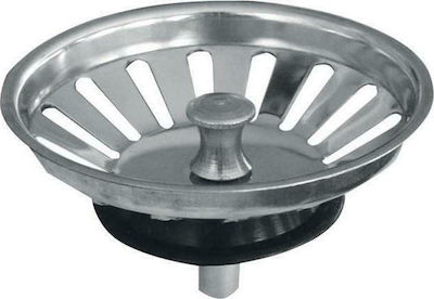 Viospiral Stainless Steel Cap Sink with Output 100mm Silver 55-9220/S