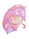 Disney Kinder Regenschirm Gebogener Handgriff Disney Princess Rosa mit Durchmesser 65cm.
