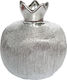 Keskor Tabletop Lucky Charm Pomegranate Silver Ceramic 9x10cm 1pcs