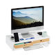 Relaxdays Schreibtisch Halterung Monitor Weiß (10025710)