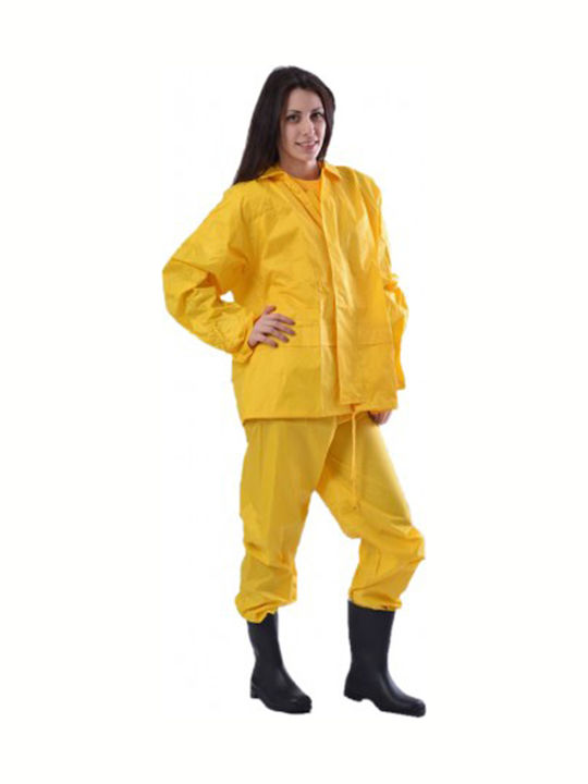 Ergo Αδιάβροχο και Αντιανεμικό Κουστούμι Κίτρινο
