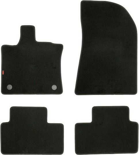 Lampa Set of Front and Rear Mats 4pcs for Renault Captur Black