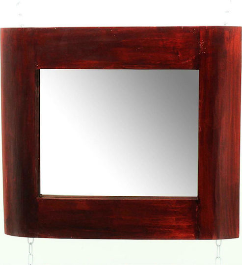 Artekko Strovloikt Oglindă De Perete Rectangulară Roșie 60x80cm Artekko Strovloikt Oglindă De Perete Rectangulară Roșie 60x80cm