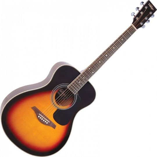 Vintage Semi-Akustik Gitarre VE330 Folk Sunburst