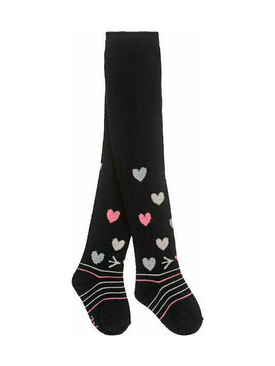 Girl's winter socks black 3 Pommes