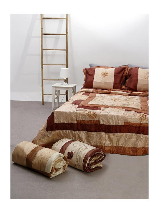 Sunshine Tagesdecke Übergröße Design 1 Beige - Brown 220x240cm