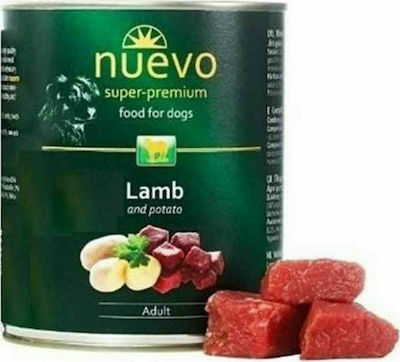 Nuevo Super Premium Umedă pentru Câini Câine cu Miel în Conservă 1 x 800gr.