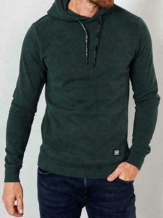 Petrol Industries Men's Sweatshirt with Hood and Pockets Green